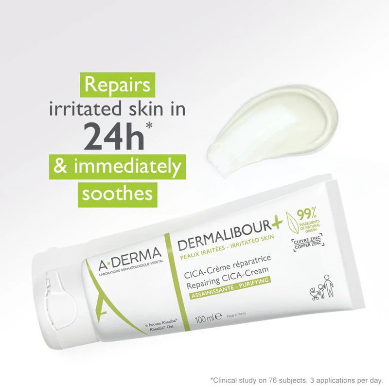 A-Derma Dermalibour+ creme regenerador para pele irritada