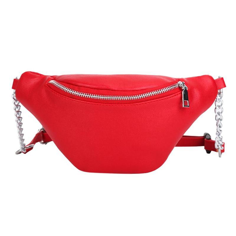 Sac banane en cuir PU avec fermeture éclair pour femme, sac bandoulière poitrine, sac ceinture multifonctionnel imperméable, sac à bandoulière