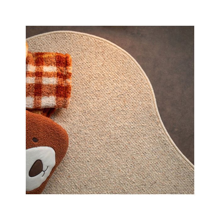 Tapis contemporain de forme organique - Latoon - Grège - 120 x 180 cm