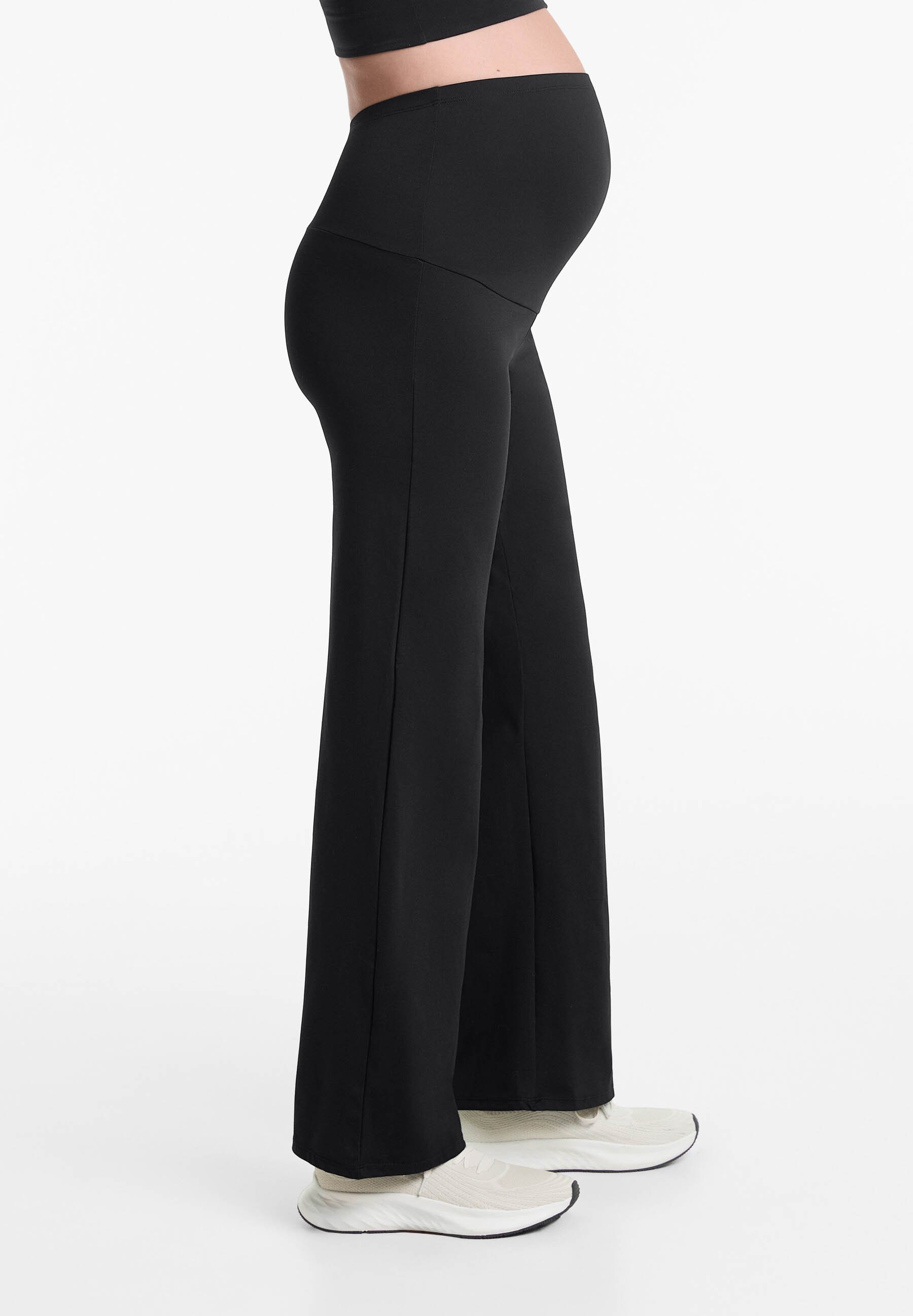 OYSHO MATERNITY COMFORTLUX STRAIGHT-LEG - Broek - zwart
