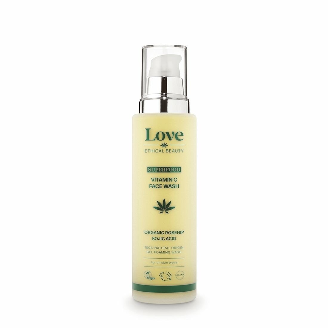 Love Ethical Beauty pjena za čišćenje lica s vitaminom C i superhranom - 100 ml