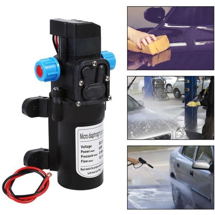Pompe à eau automatique haute pression à membrane DC12V 60W 5L-min pour Bateau de camping de caravane
