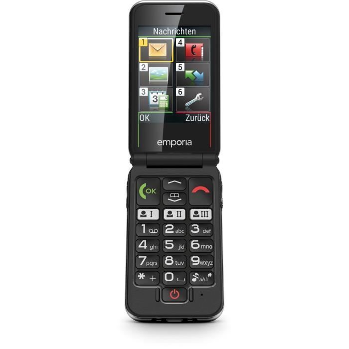 Téléphone portable EMPORIA Joy Black 2G