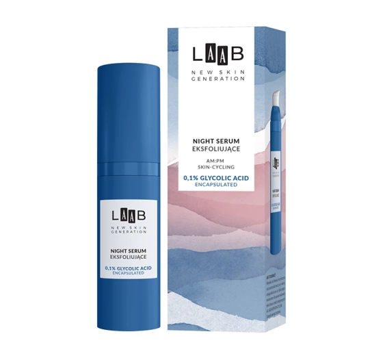 AA LAAB AM:PM Skincycling eksfoliujące serum na noc 0,1% kwas glikolowy 30 ml
