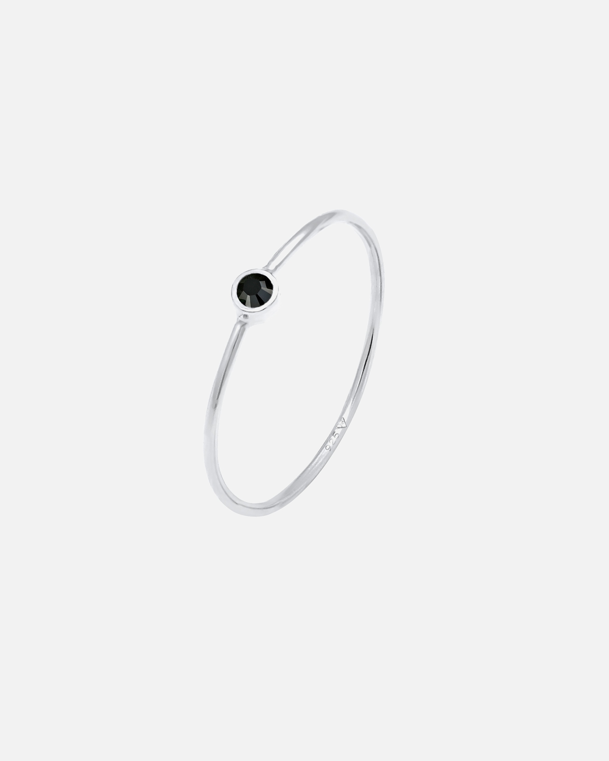 Elli Femmes Empilage Minimaliste Filigrane avec Cristal en Argent Sterling 925