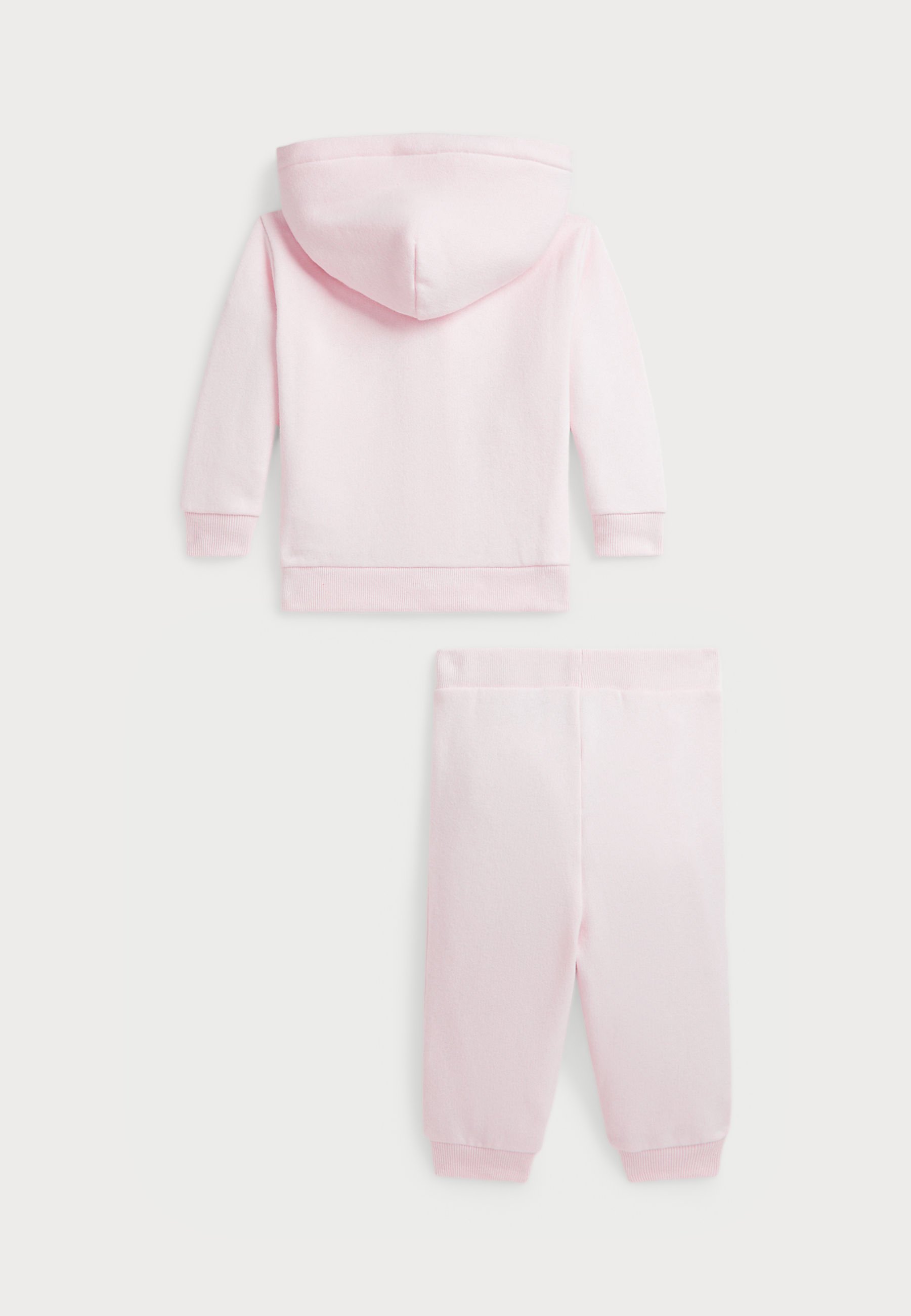 Polo Ralph Lauren FLEECE FULL CIP HOODIE ÉS JOGGER SZETT - Cipzáras pulóver - halvány rózsaszín