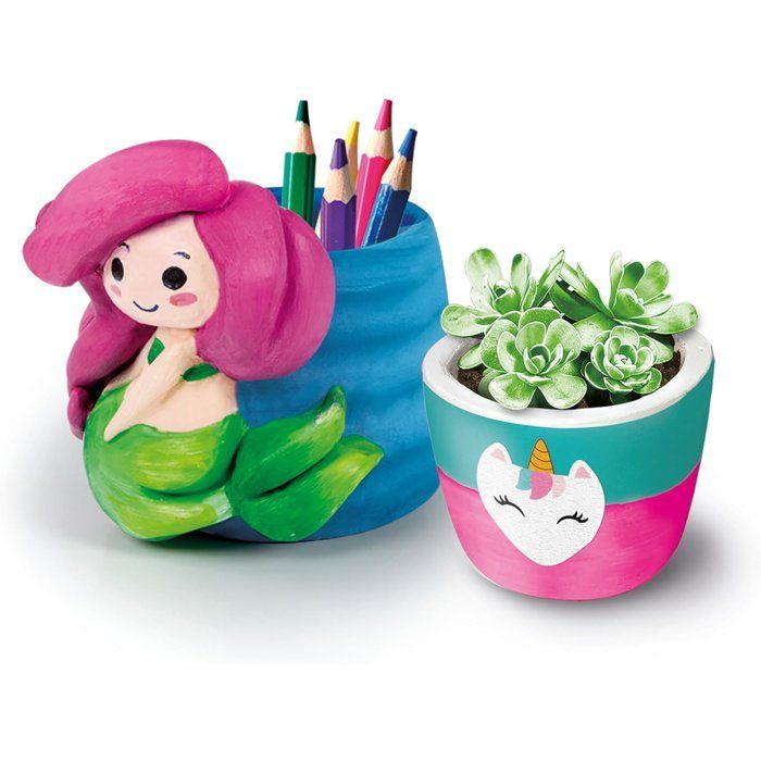 CLEMENTONI - Taller de cerámica - Torno eléctrico - Para mayores de 7 años - Kit completo con arcilla, pintura y moldes
