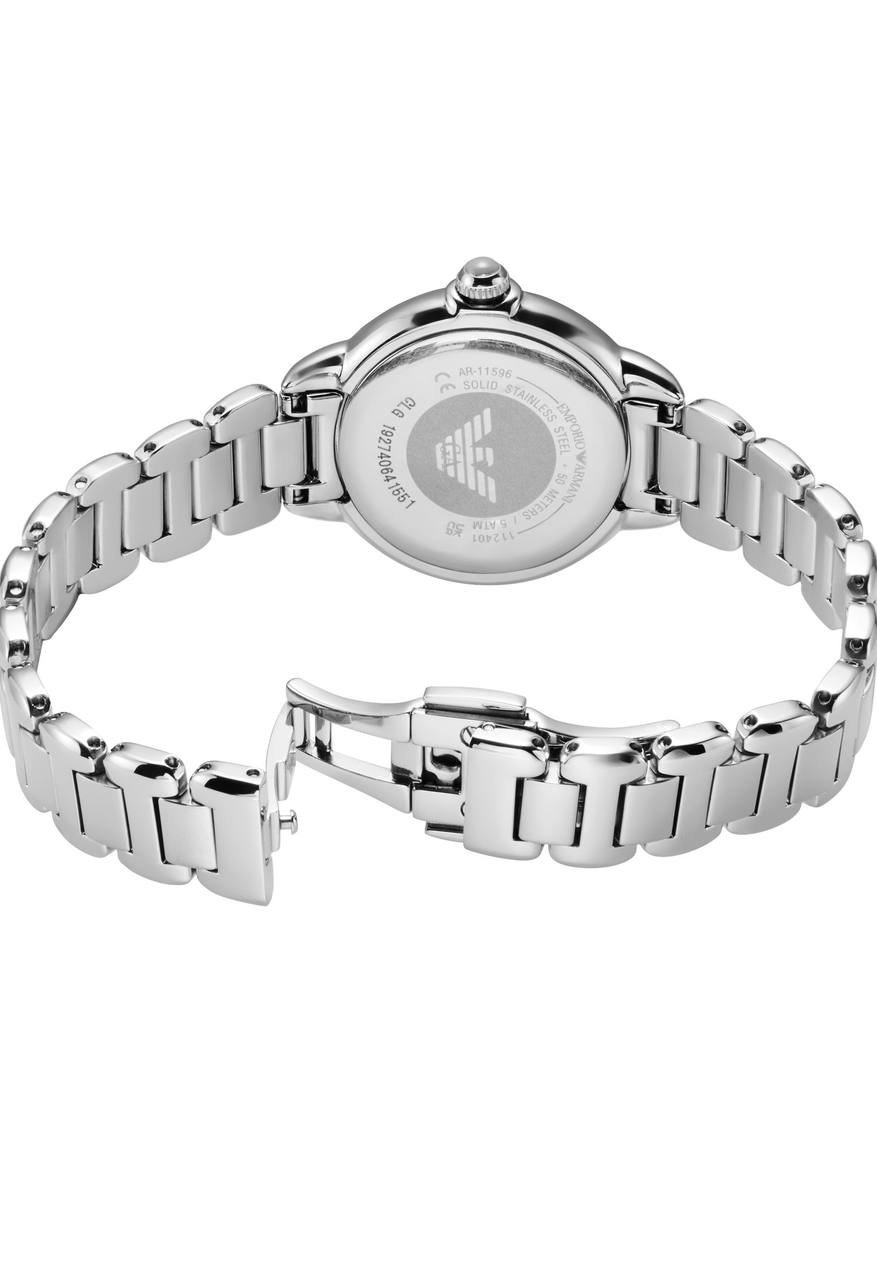 Emporio Armani horloge - Horloge - zilverkleurig