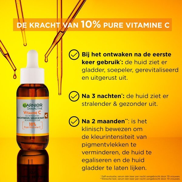 Garnier SkinActive 10% tīra C vitamīna antipigmentācijas nakts serums<br>30ml