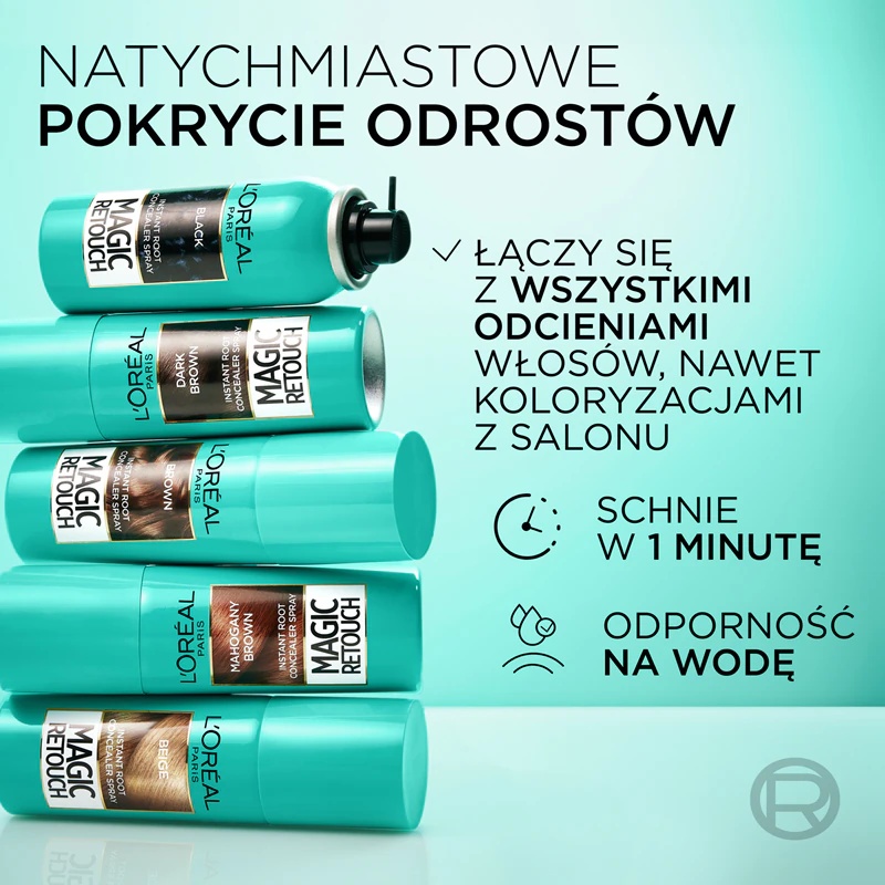 „L'Oréal Paris Magic Retouch“ purškiklis akimirksniu atauginantiems plaukams retušuoti