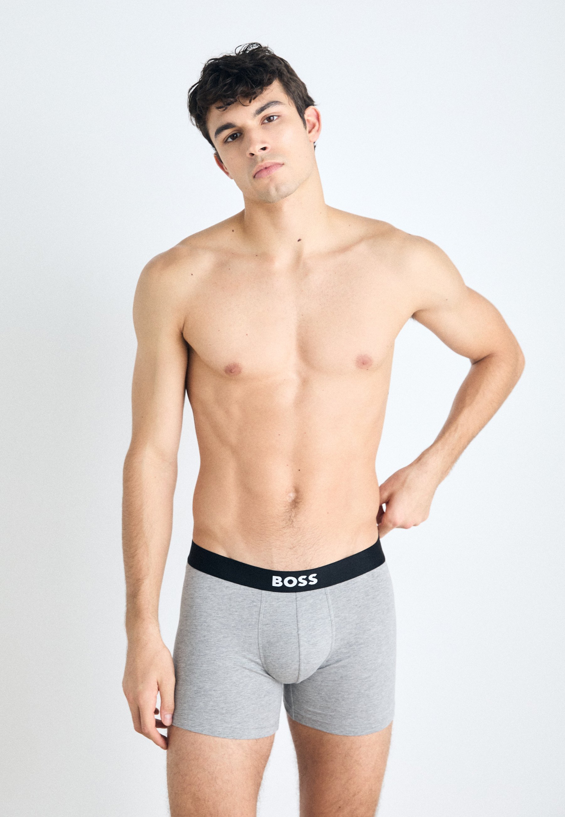 BOSS BOXER BRIEF ONE 3 PACK - Boxer nadrág - fekete/szürke/fehér