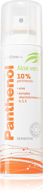 MedPharma Panthenol 10% Sensitive hladilni sprej za obraz