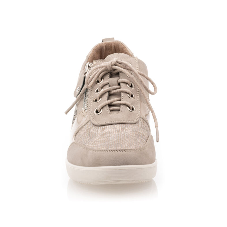 Zapatos cómodos para mujer, color gris.