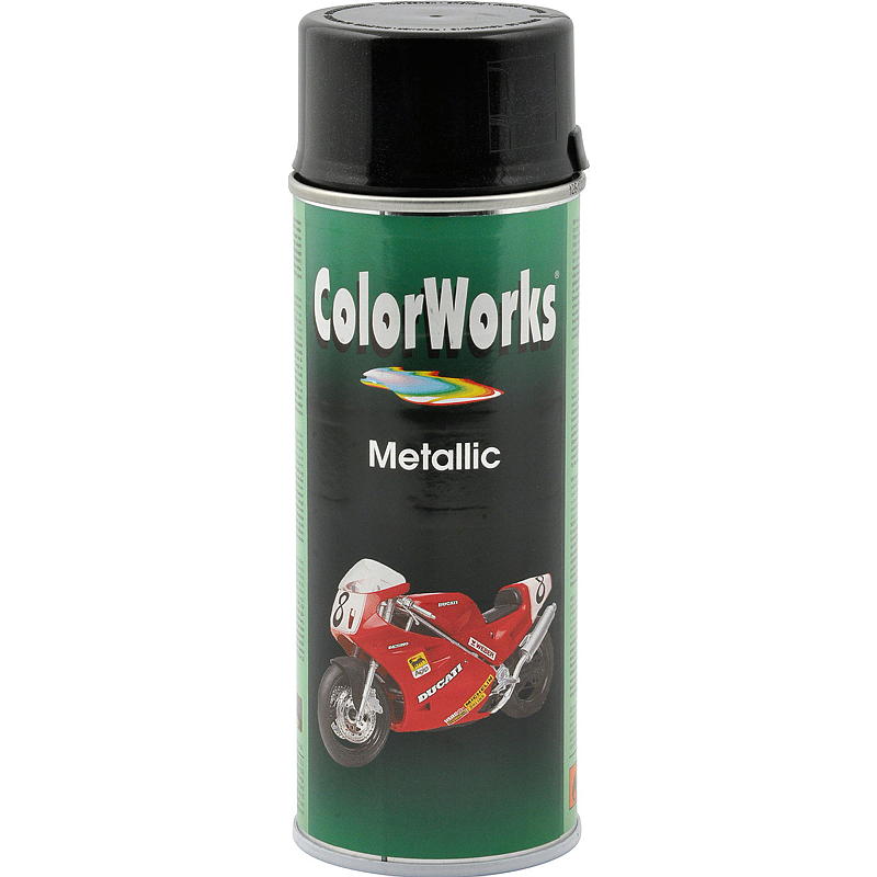 Peinture en aérosol ColorWorks 400 ml Noir métallisé Colorworks