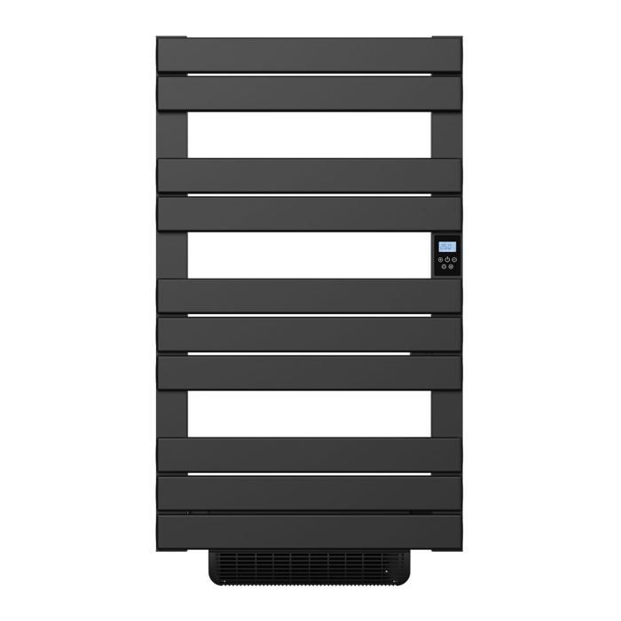 Calentador de toallas eléctrico sin fluido con ventilador - BESTHERM - HANAE 500 + 1000W - negro - NF
