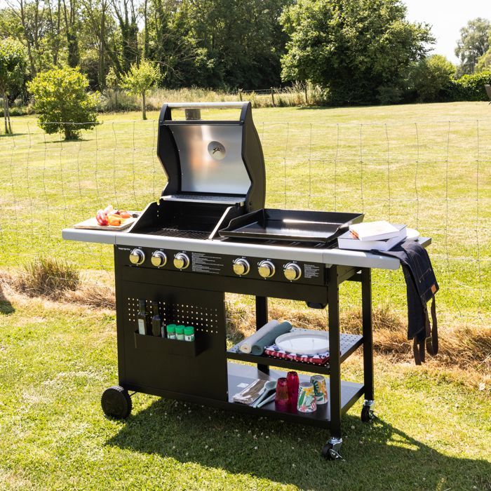 VESUVIO gas barbecue duo - 3 burners + 3-burner griddle