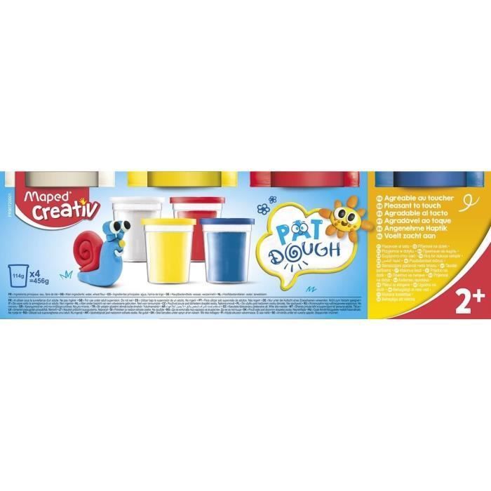 Set de pâte à modeler Mon premier - MAPED - x4 - Pour enfants à partir de 2 ans