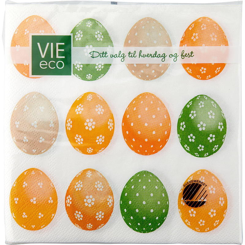 Servilletas Vie Home, paquete de 20 unidades, 33x33 cm, Pascua