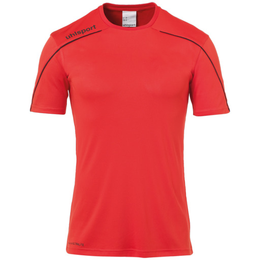 Maillot Stream 22 à manches courtes rouge/noir Uhlsport