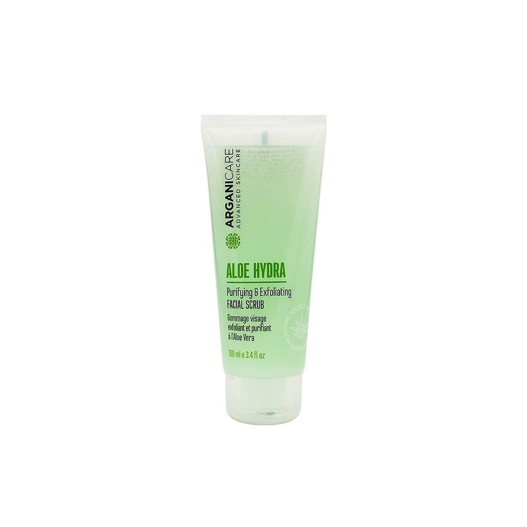 Arganicare piling za lice Aloe Hydra piling za čišćenje i piling lica - 100 ml