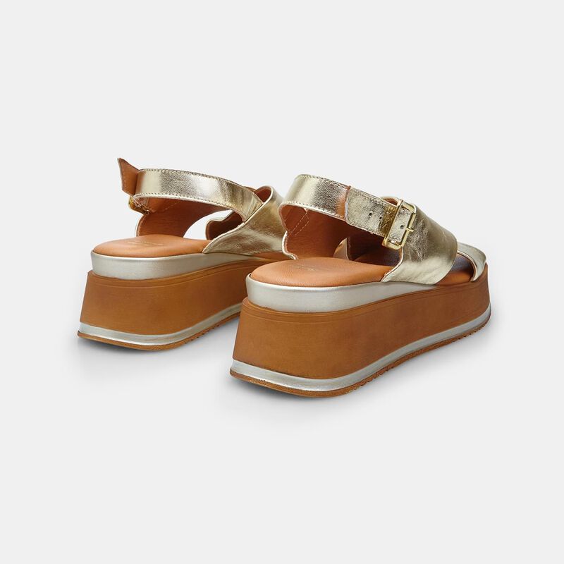 BATA ženske kožne sandale s platformom