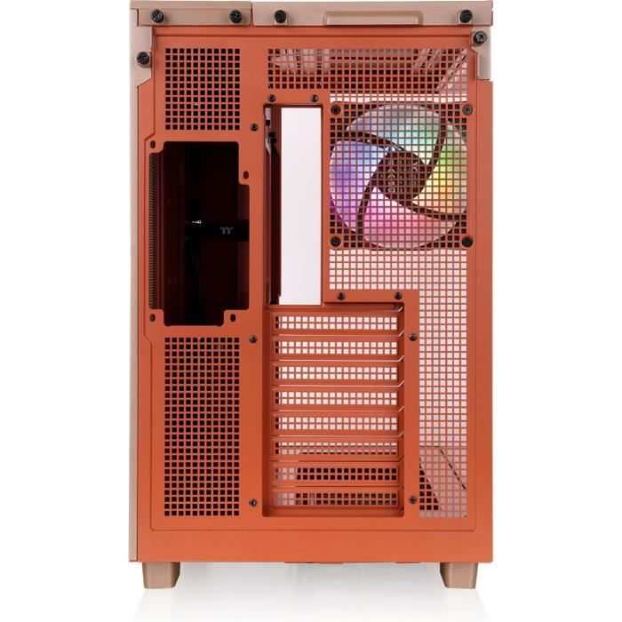 PC Case (PSU Not Included) - THERMALTAKE - View 380 XL TG ARGB - Mid-Tower - ATX Form Factor - 4x120mm A-RGB LEDs Included - Gravel Sand