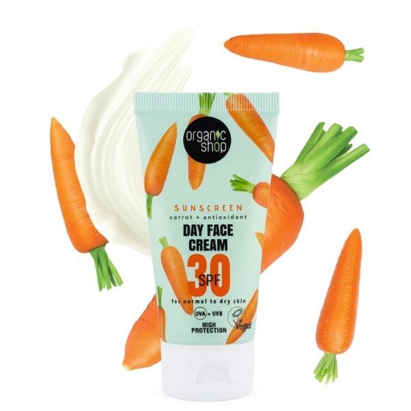 Crema facial de día Organic Shop SPF30 para piel normal 50 ml