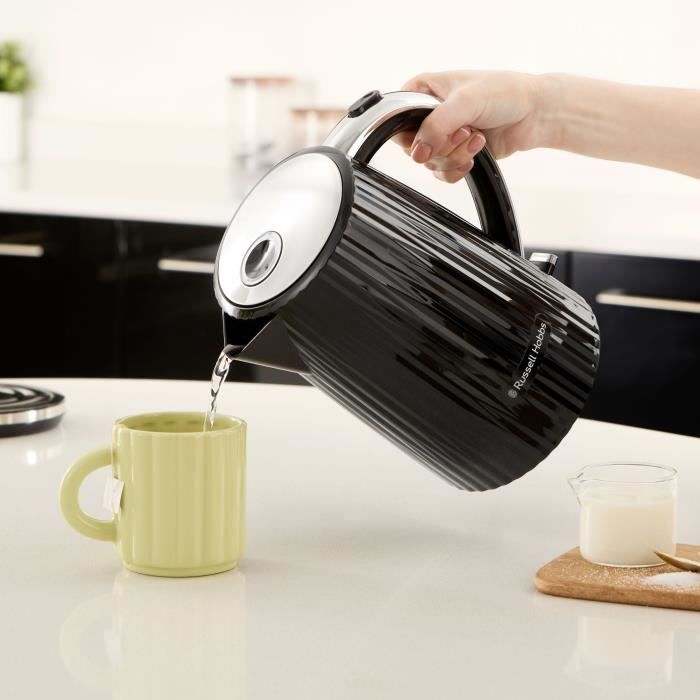 Hervidor de agua - RUSSELL HOBBS - EDEN - 2400 W - 1,7 L - Negro