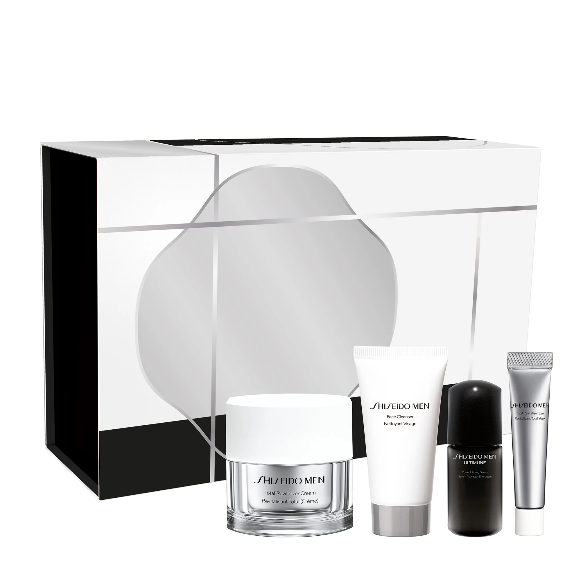 Men Smn Total Revitalizer Holiday Kit - Cofanetto Antirughe, Crema viso giorno effetto globale