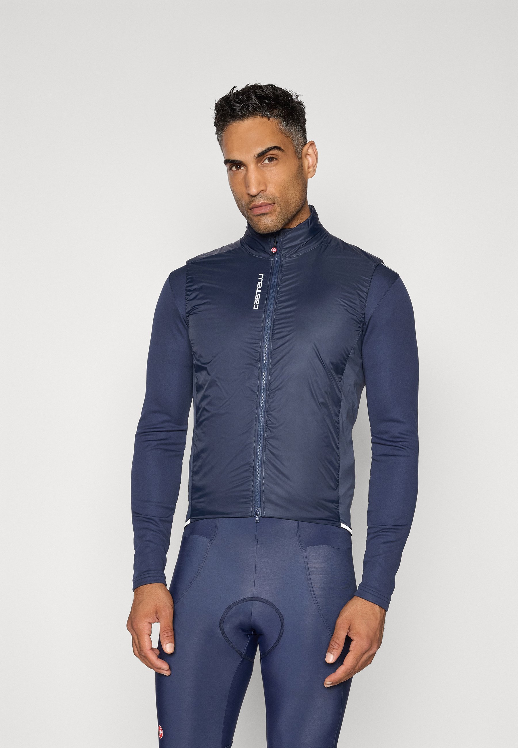 Castelli FLY DIRECT VEST - Maglia da ciclismo - blu crepuscolo/grigio argento