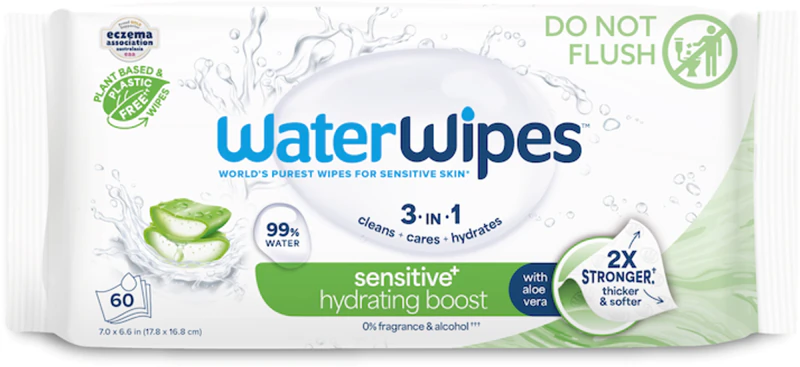 Lenços umedecidos hidratantes e refrescantes WaterWipes