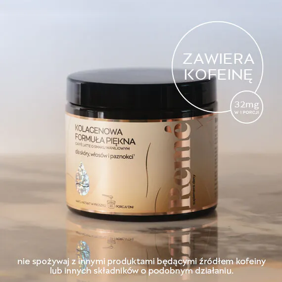 Reme Kolagenowa Formuła Piękna Caffe Latte o Smaku Waniliowym Proszek 150 g