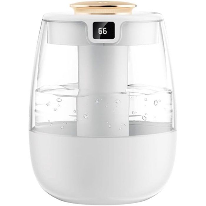Umidificatore per camera da letto - 1,8 L - Umidificatore a nebulizzazione fredda - Con luce notturna - Casa e piante - Umidificatore
