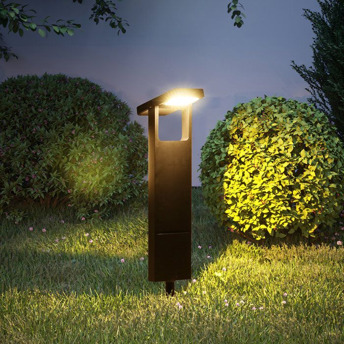 Lot 2 balises solaires - LUMISKY - BRITY - LED blanc chaud - Etanches - Eclairage allée jardin