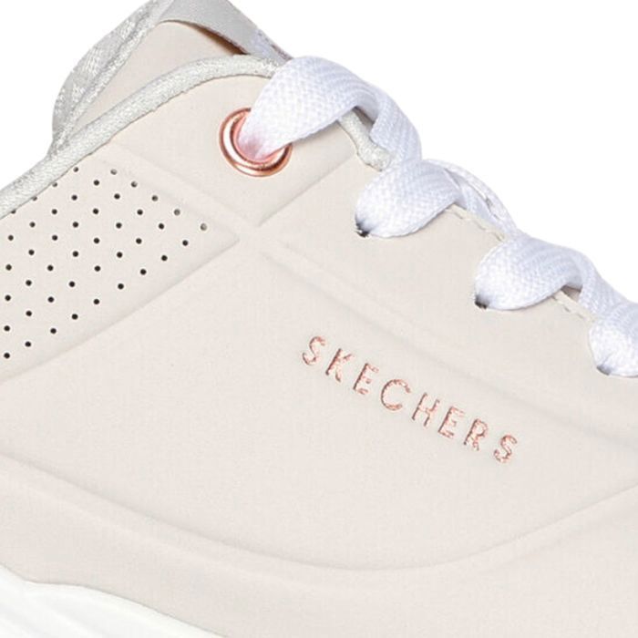 Chaussures Skechers Uno Gen1 - Shimmer Away pour Fille Beige 310545L-NAT