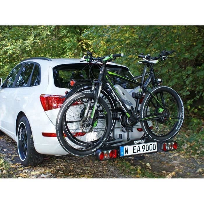 Porte-vélos plateforme EUFAB Premium II 2 vélos pliable