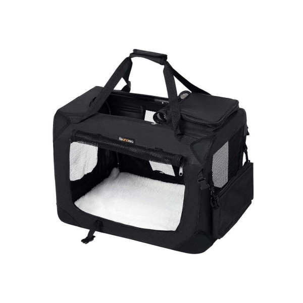 Składany transporter dla psa 50x35x35 cm czarny
