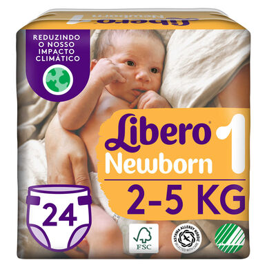 Libero újszülött pelenka T1 2-5KG 24 és 24 un