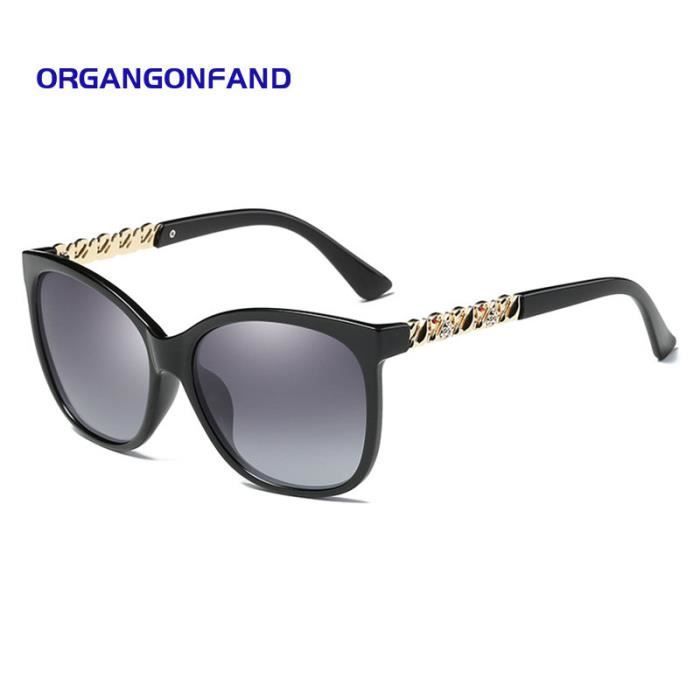Lunettes de soleil polarisées de haute qualité pour femmes - Lunettes de soleil anti-éblouissement à la mode Miroir de conduiteprote
