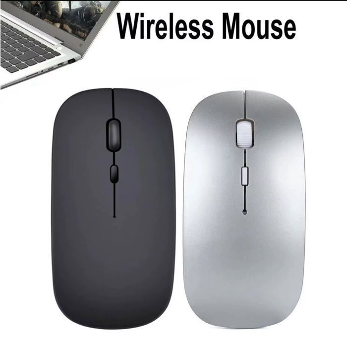 Souris Rechargeable Sans Fil Noir  Silencieuse, LED RGB, 2.4GHz, DPI Réglable, Ergonomique, pour PC/Mac/Ordinateur