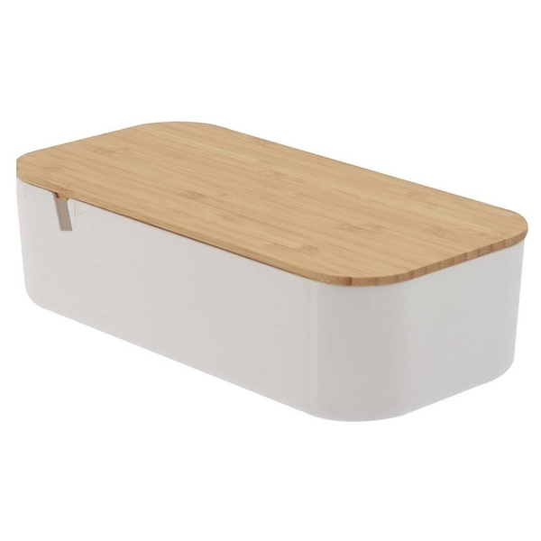 Organizer na kosmetyki z lusterkiem 26 cm biały