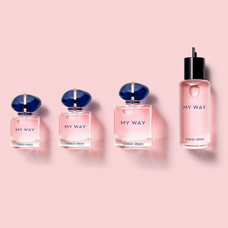 Frasco recarregável de Armani My Way Eau de Parfum para mulheres