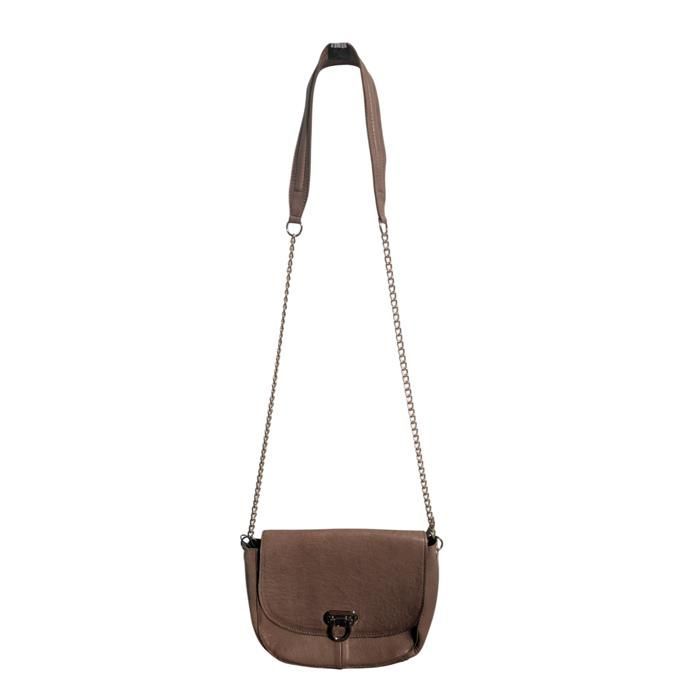 PIEZAS - Bolso de piel - color topo - Artículos de piel para mujer