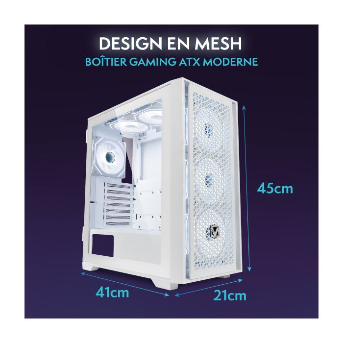 Vibox VI-183 gaming-pc • AMD Ryzen 3 3200G 4,0 GHz • Radeon Vega 8 • 8 GB RAM • 480 GB SSD • Linux besturingssysteem • WiFi