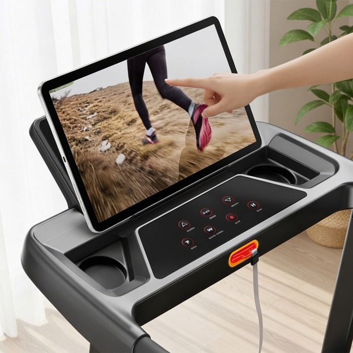 Tapis de course pliable - FITFIU Fitness MC-160 - max.14km/h - surface 41x107cm - inclinaison manuelle - 2.0HP - App et Bluetooth