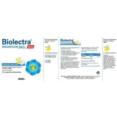 Biolectra Magnesium 243 mg Forte 20 poretablettia
