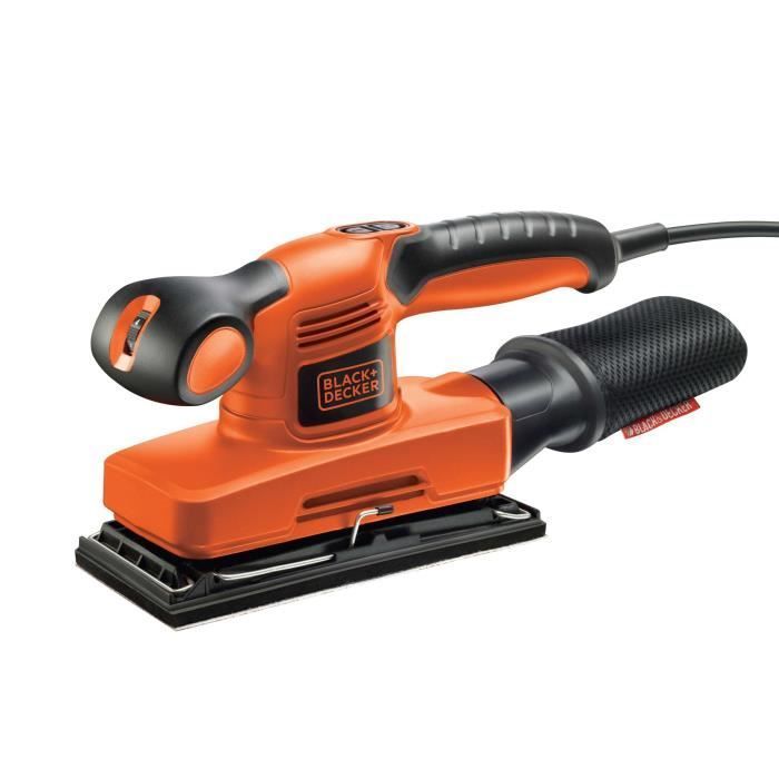 Corded orbital sander - BLACK+DECKER - KA320EKA-QS - 240W - 5 abrasives + case