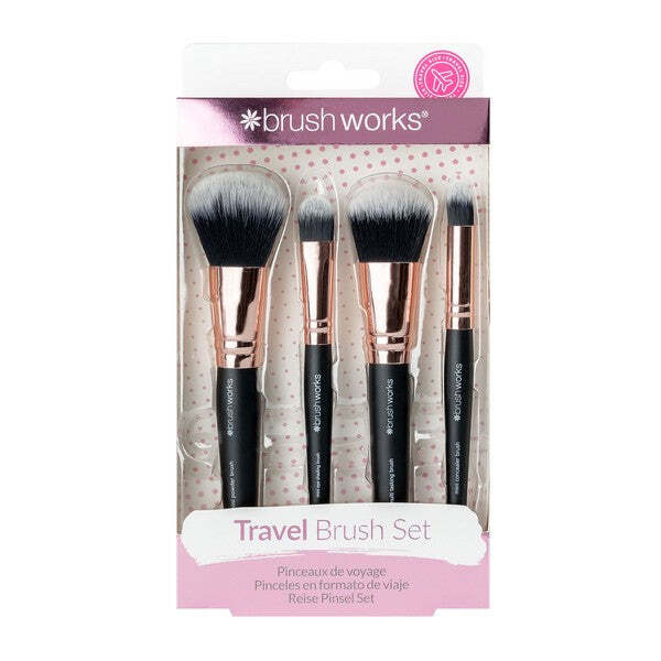 Brushworks set četkica za šminkanje za putovanja