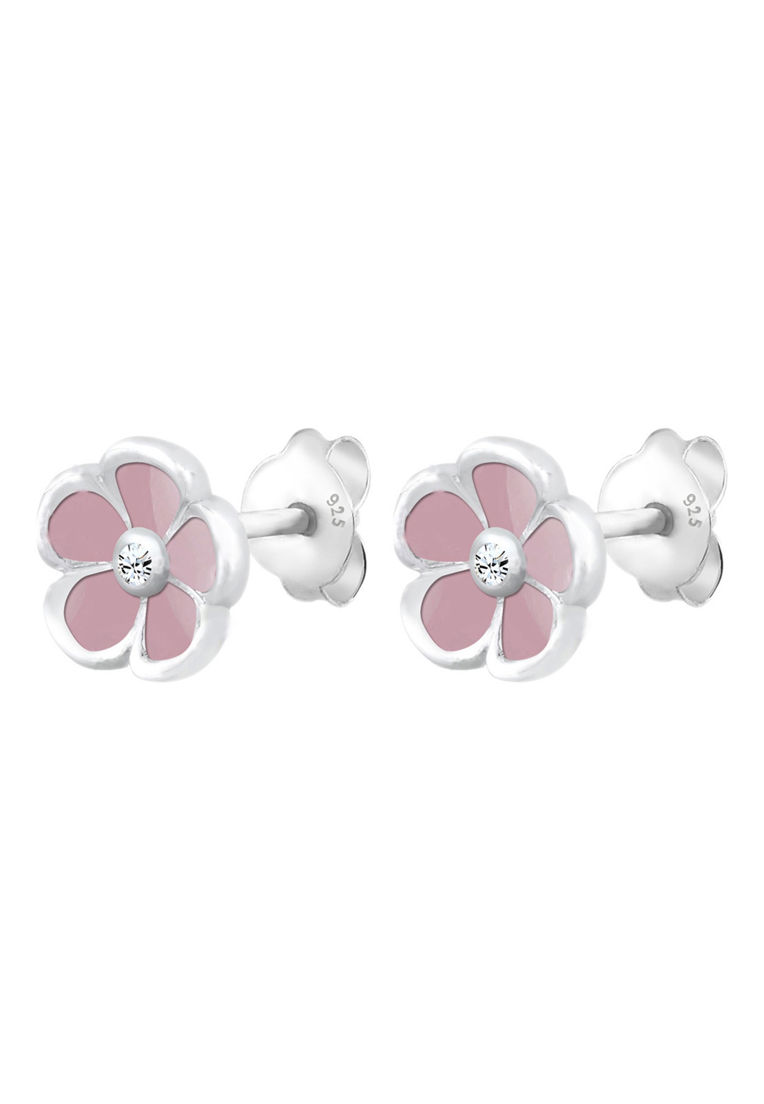 Elli Enfants Fleur à fleurs cristal en argent sterling 925