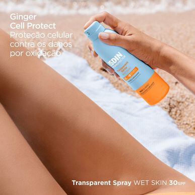 Isdin Protector solar corporal en spray para piel húmeda SPF30 250 ml